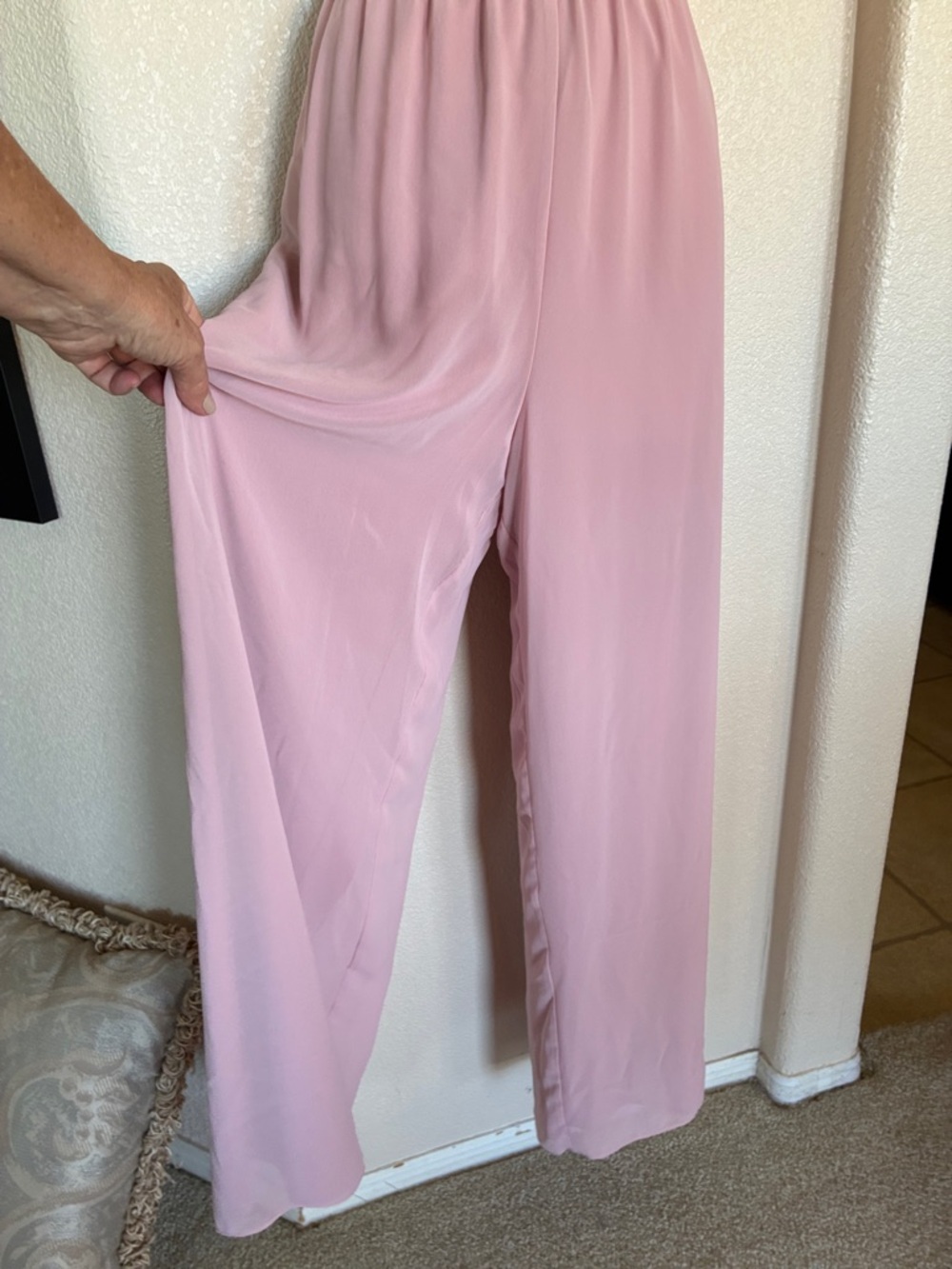 ALEX EVENING Palazzo Pants, Women's, M, Blush Pink, Wide Leg. EUC - Picture 5 of 13